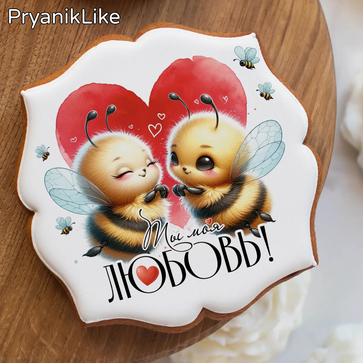 Пряник фигурный квадрат (10-10 см.) 02